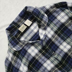 L.L. BEAN Men's Scotch Plaid Flannel Pajama Top Loungewear Multicolor Size Large